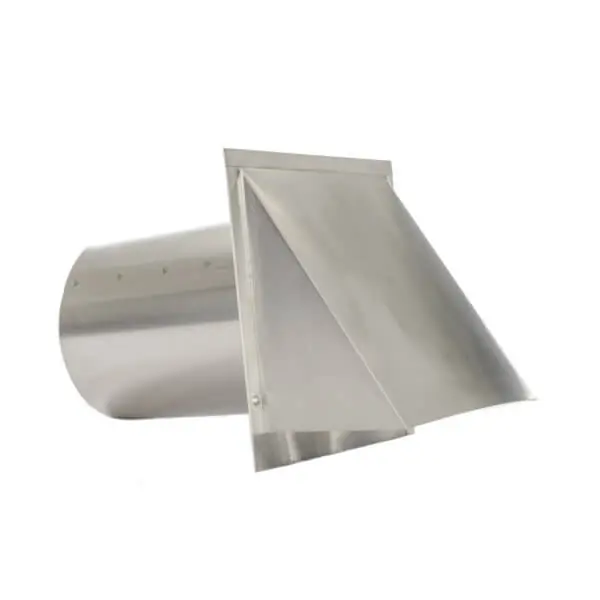 FAMCO SDWV8A Hooded Wall Vent with Screen and Damper Aluminum