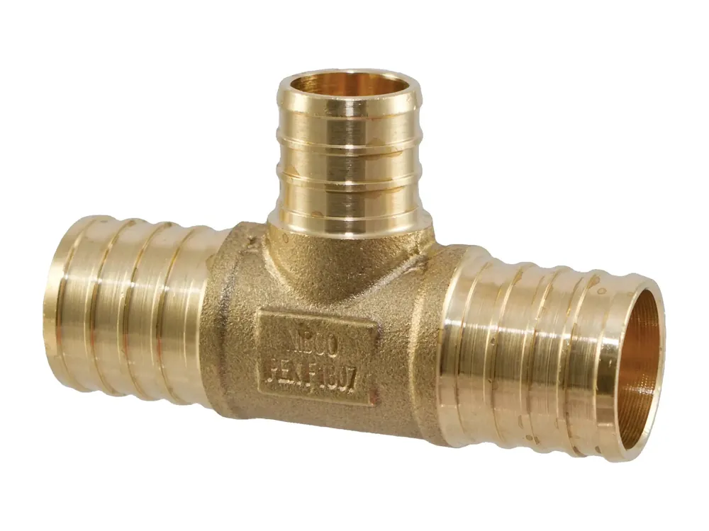 NIBCO NP11R-LF PEX Lead-Free Bronze Insert Tee 1 inches x 1 inches x 3/4 inches