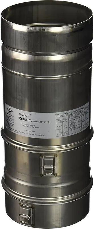 Noritz VP4-9.4ADJUST Adjustable Vent Pipe 7 inches-9.4 inches
