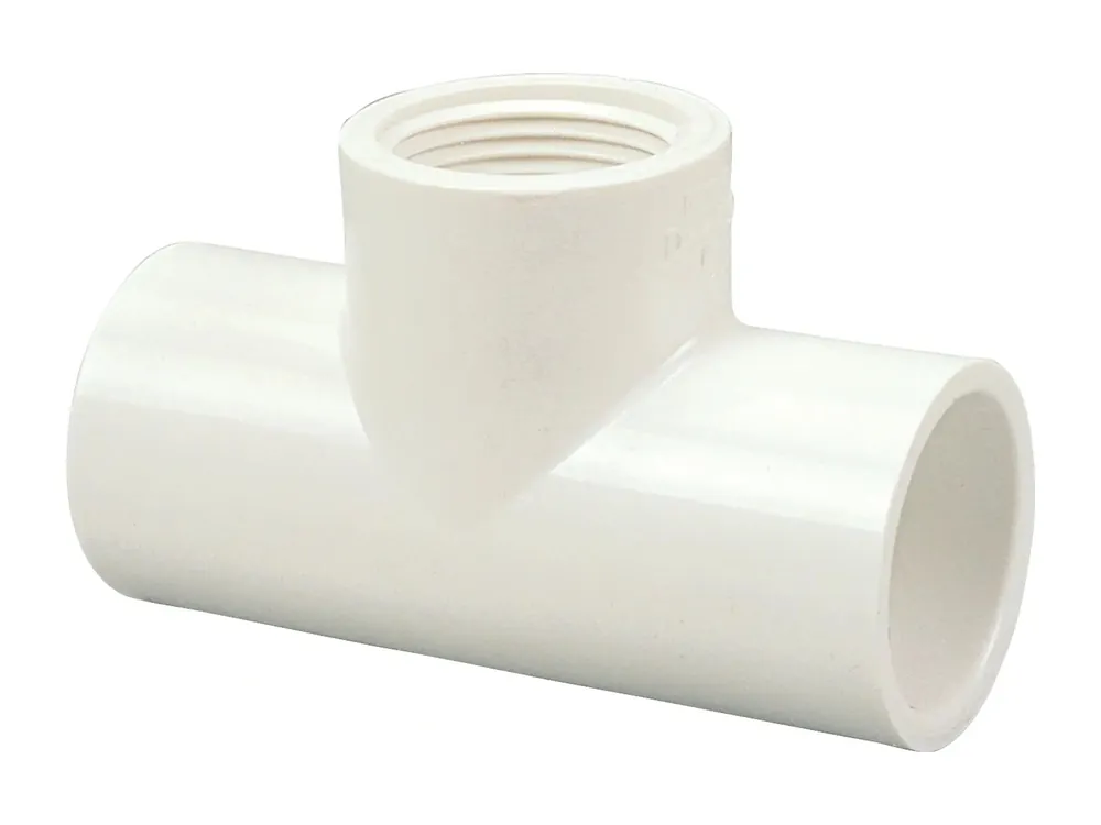 NIBCO 402-130 Tee PVC Sch 40 1 inches x 1 inches x 1/2 inches