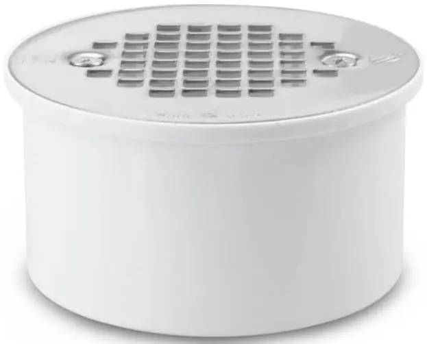 Sioux Chief 840-3P PVC Solvent Weld Floor Drain 3 x 4 Stainless Steel Strainer