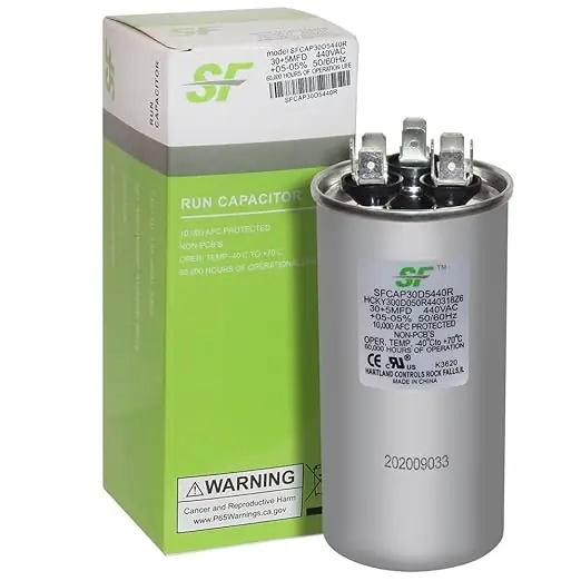 Trane SFCAP30D5440 Round SF Capacitor 30/5MFD 440VAC REPLACEMENT SFCAP30D5440R