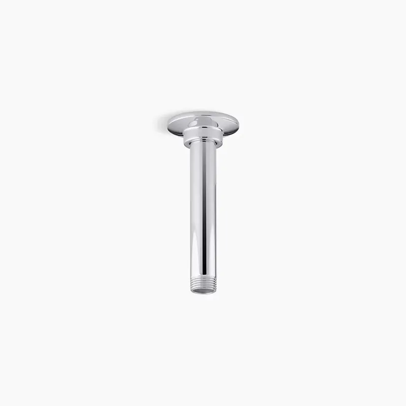 KOHLER K-7394-CP 6 Inches Ceiling-Mount Single-Function Rainhead Arm and Flange