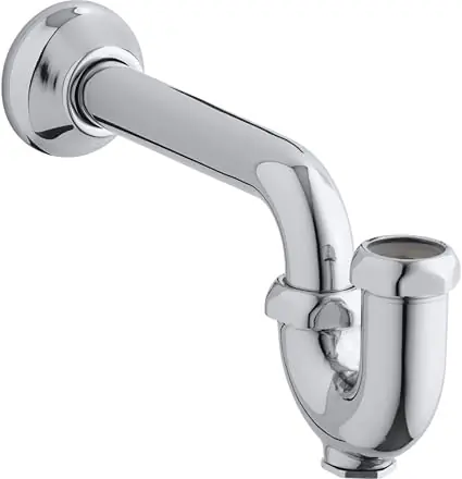 Kohler K-8998-CP Adjustable P-trap with Tubing Outlet 1-1/4 inches x 1-1/4 inches