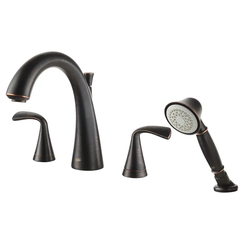 American T186901.278 Fluent Two-Handle Roman Tub Faucet with Hand Shower