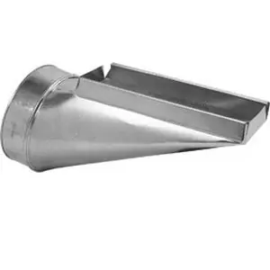Gray Metal South 10X3X6-112S End Stack Boot 10 x 3-1/4 x 6 Inch