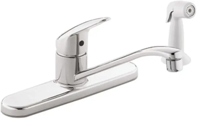 Cleveland CA40513C Cornerstone Single-Handle Kitchen Faucet with Chrome Side Spray
