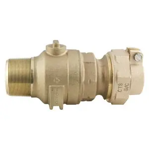 Ford Meter Box FB1000-6-NL Ball Corporation Stop 1-1/2 in CC x CTS Pack Joint