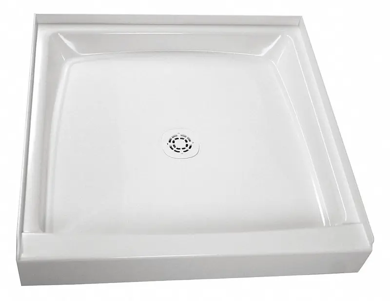 FIAT PRODUCTS 32WL100 Shower Base Square Molded Stone 32 in