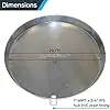 HOLDRITE QP-28 QuickPan Water Heater Pan with 1 Inch PVC Drain Fitting 28 Inch Diameter