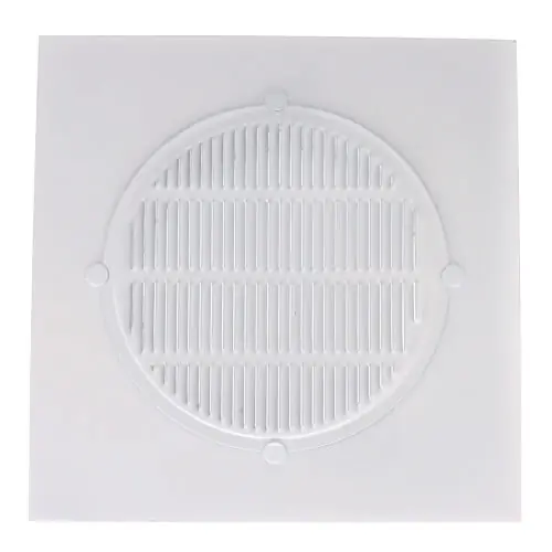 Lambro Industries 142W Eave Vent 4 Inches Aluminum 6 Inches Square Flange Replacement 674W-ML