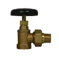 A Y Mcdonald 4437T Bronze Hot Water Angle Radiator Valve