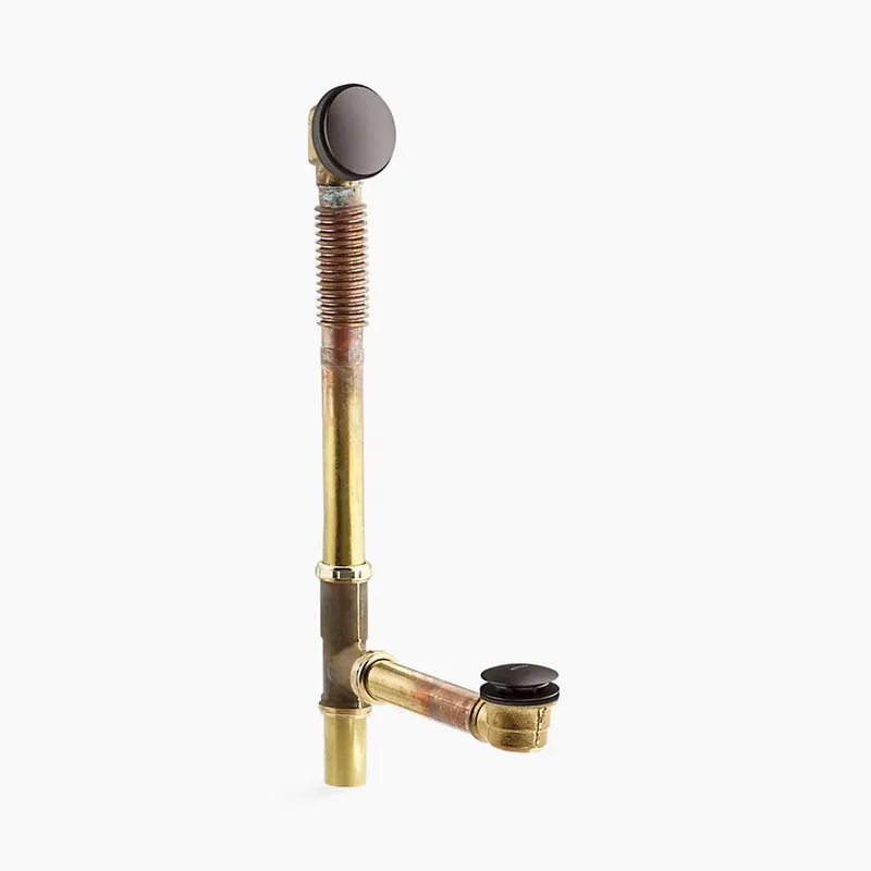 Kohler K-7259-BN Clearflo Brass Toe Tap Bath Drain