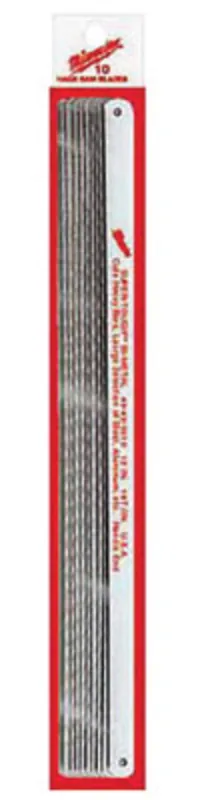 Milwaukee 48-43-0610 12 Inches 18 TPI Hack Saw Blade 10PK