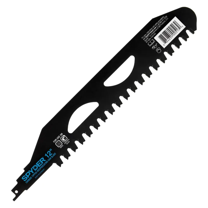 Spyder 200210 12 inches 2-TPI Brick & Concrete Demolition TCT Reciprocating Saw Blade