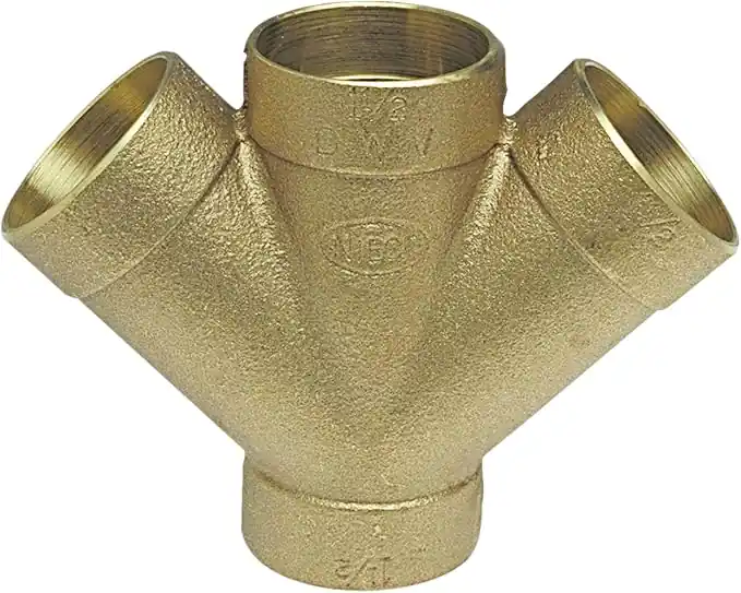 NIBCO 834R Nibco 834R Fig No 834 1-1/2 in Bronze DWV 45 Degree Double Wye All Cup Replacement MPN