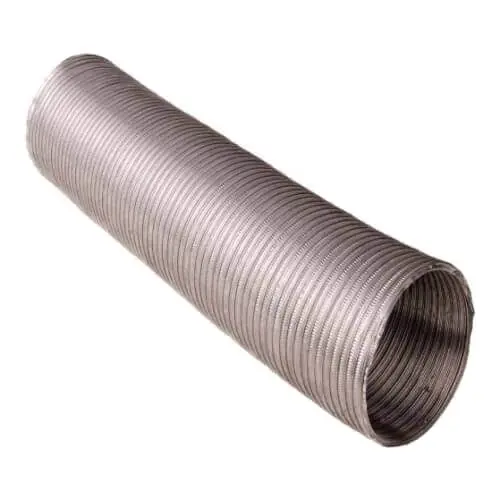 Lambro 302T 4 inches x 8 Ft. Flexible Semi-Rigid Aluminum Duct w/ Crimped Lock