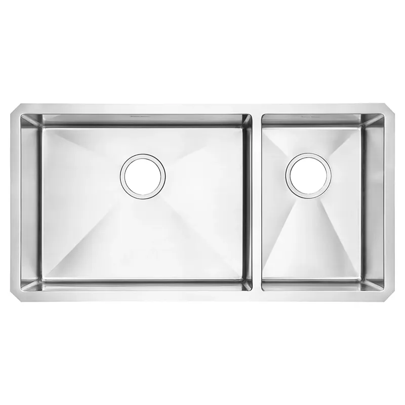 American Standard 18CR.9351800.075 Pekoe Undermount Double-Bowl Kitchen Sink 35 x 18-Inch
