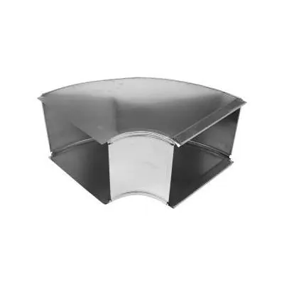GRAY METAL SOUTH 8X8-122SD Longway Slide and Drive Trunk Elbow 90 deg