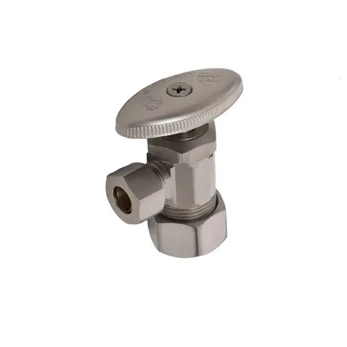 Trim To The Trade 4T-28738-2 Oval Handle 1/2 inches Nominal Compression x 3/8 inches OD Compression Angle Stops