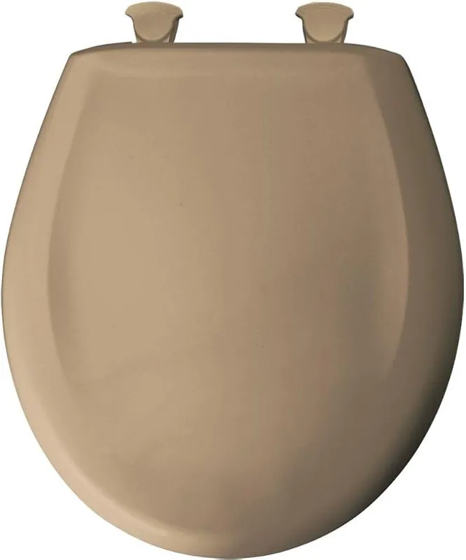 BEMIS 200SLOWT Classic Colors Round Plastic Toilet Seat Never Loosens