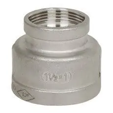 Smith-Cooper S3114RC020010 2 inches x 1 inches 150# 304 Stainless Steel Cast Threaded Reducing Coupling