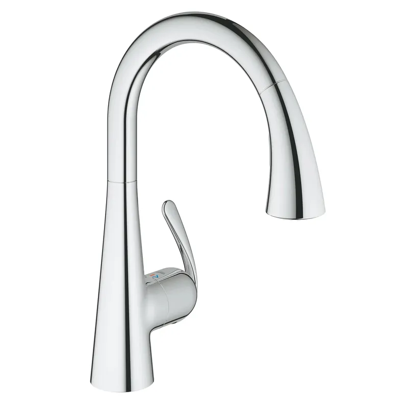 GROHE 32298001 Single-Handle Pull Down Kitchen Faucet Dual Spray 1.75 GPM