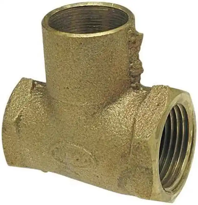 Nibco 710-3RR-LF Reducing Tee Low-Lead Cast Bronze 3/4 x 1/2 x 1/2