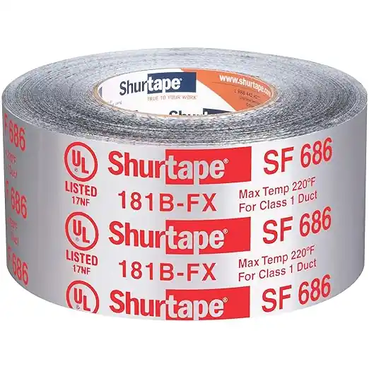 Shurtape SF 686 ShurMASTIC Butyl Foil Tape 2 in x 100 ft