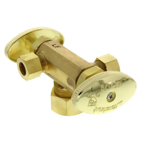 Sioux Chief 134-G2C1C1CDHR104 Multi-Turn Angle Stop Valve 1/2 inches x 3/8 inches