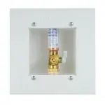 IPS CORPORATION 88533 Lead-Free Metal Powder-Coated Ice Maker Outlet Box with Hammer Arrester Valve