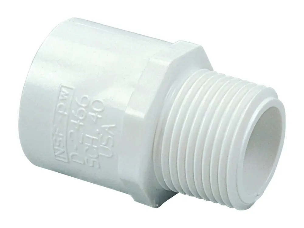 NIBCO 436-169 Reducing Male Adapter PVC Sch 40 1-1/4 inches x 1-1/2 inches L032100