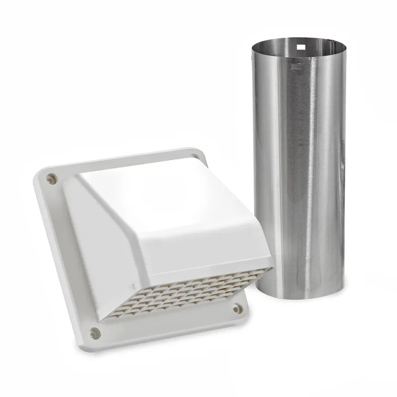 Lambro Industries 224WKD 4 Inch Plastic Exhaust Wall Hood Vent