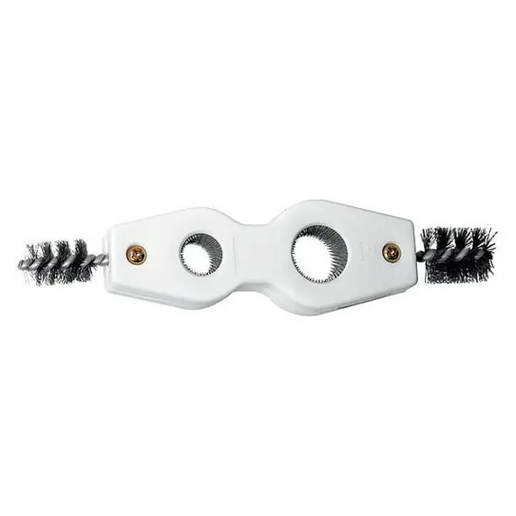 WORTHINGTON 331764 Fitting Brush Wire Bristle 0.63 in Brush Dia 1 in Brush Lg