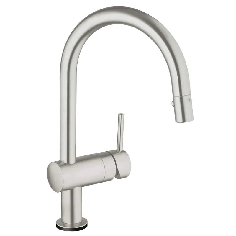 GROHE 31359DC0 Minta Single-Handle Pull Down Kitchen Faucet Dual Spray 1.75 GPM