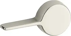 Kohler K-9466-L-SN Cimarron Art Deco Left Hand Toilet Trip Lever 1-1/4 Inch Face Dia