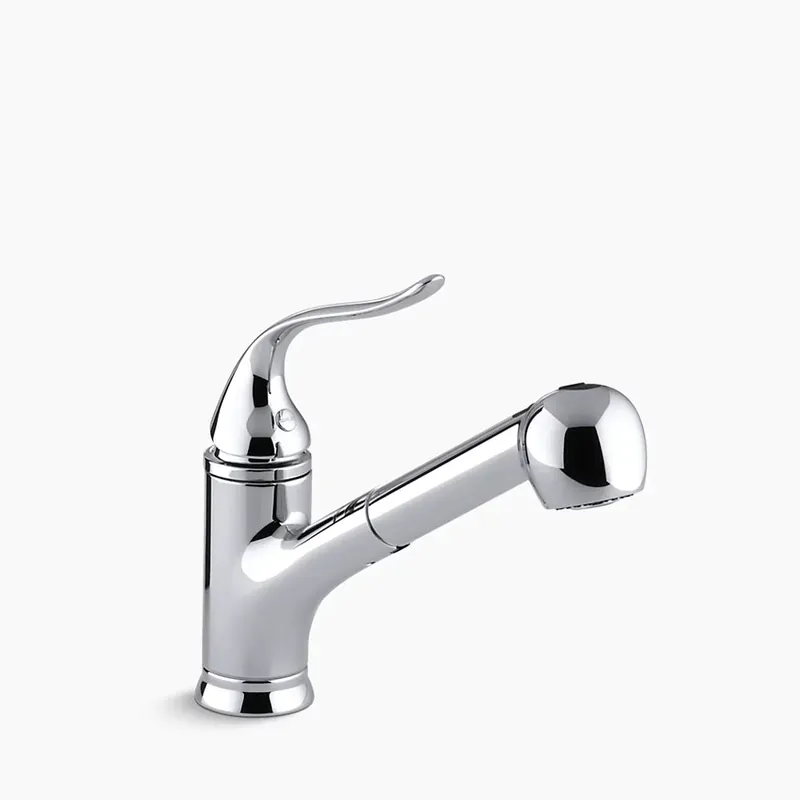 Kohler K-15160-CP Coralais Pull-out Kitchen Sink Faucet with Two-Function Sprayhead