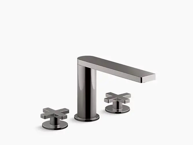 Kohler K-73060-3-TT Composed Widespread Bathroom Sink Faucet w/ Cross Handles, 1.2 GPM