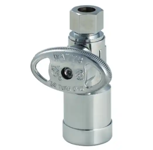 WATTS LFQC894S 1/2 inches CTS x 3/8 inches OD Compression Straight Stop Valve