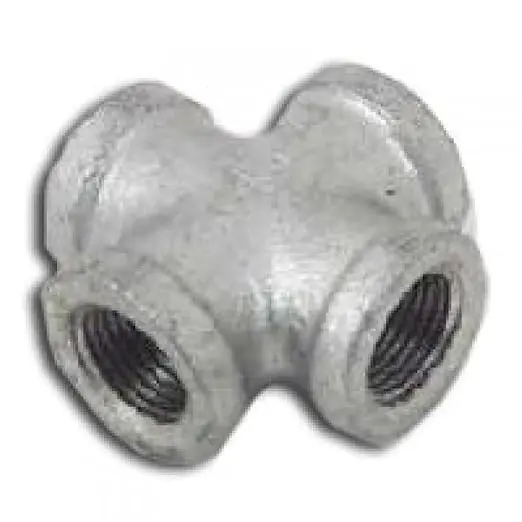 Matco-Norca ZMGCR07 Galvanized Malleable Cross 1-1/2 inches