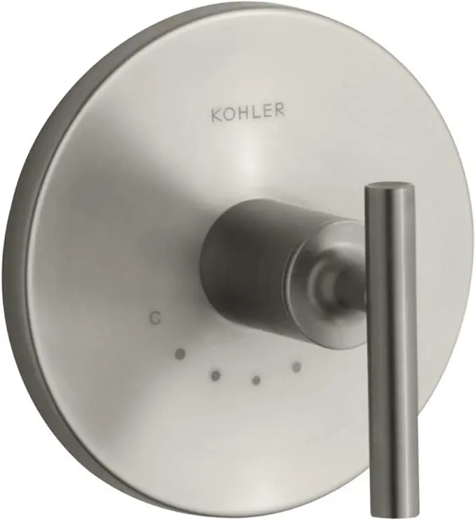 Kohler K-T14488-4-BL Purist Mastershower Temperature Control Valve Trim w/ Lever Handle