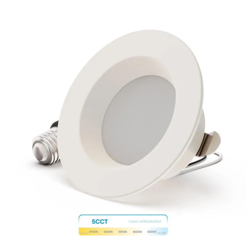 Infibrite IB-005-8-9W-WH 4 In. 5CCT Selectable Retrofit LED