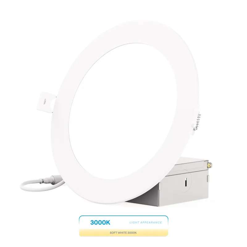Infibrite IB-002-3-12W-WH 6 In 3000K 12W 1050LM Slim LED Light Kit