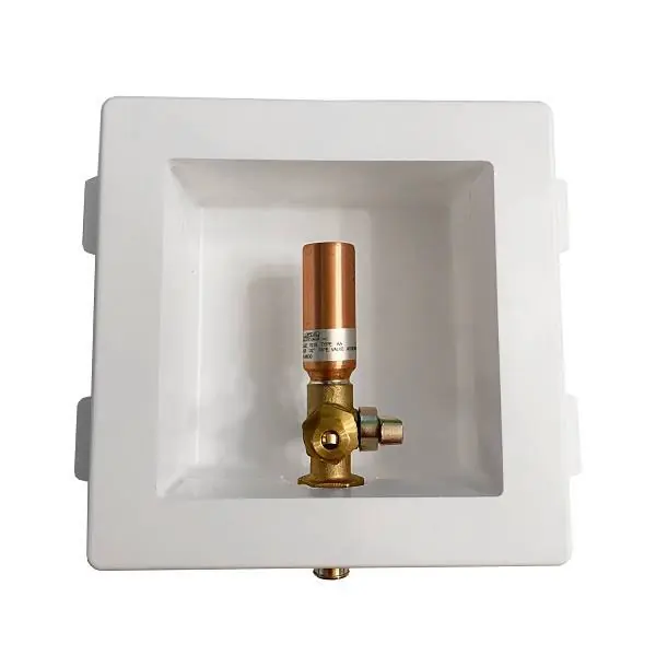 Specialty Products OB-824-LL Mini Ice Maker Box With Hammer Arrester Valves 1/2 in Uponor x 1/4 in Compression
