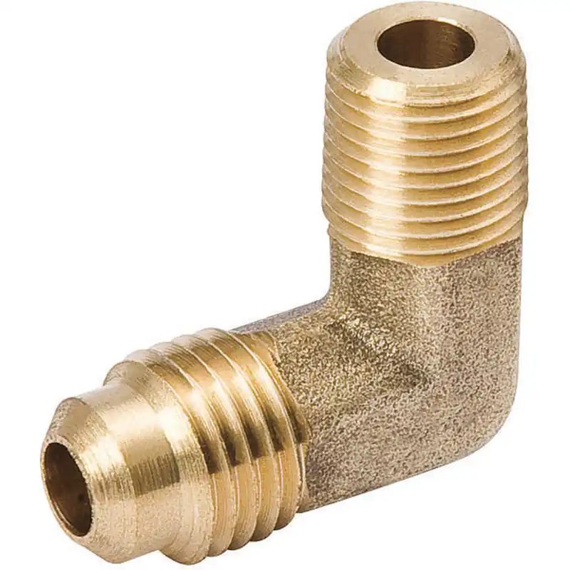 Mueller Industries A00335 1/4 inchesfl X 1/8 inchesmpt Half U 90 degrees Brass Elbow