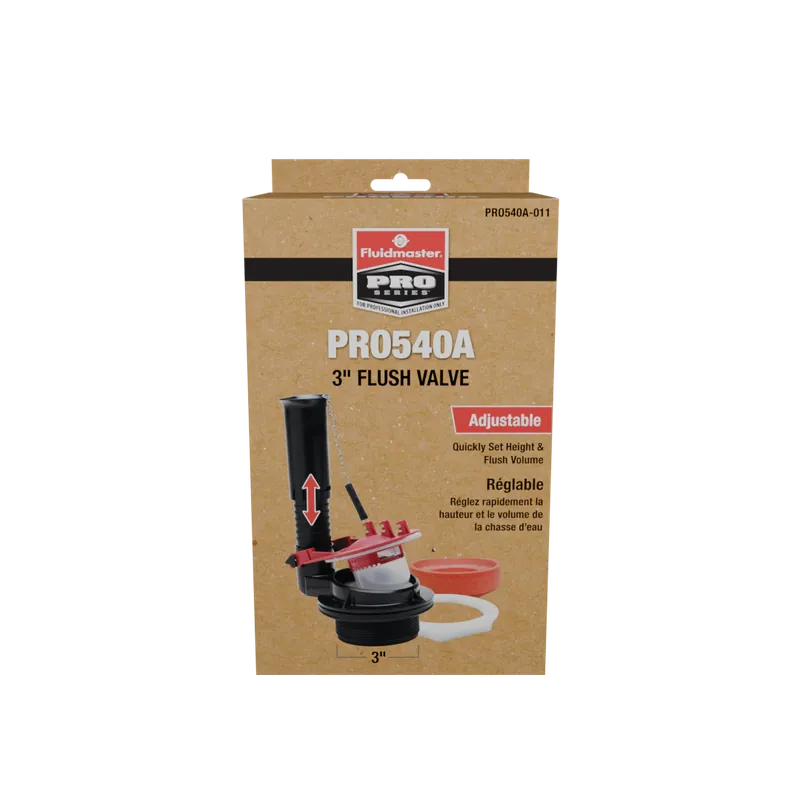 Fluidmaster PRO540A-011-P5 Adjustable Flush Valve 3 inches Replacement MPN