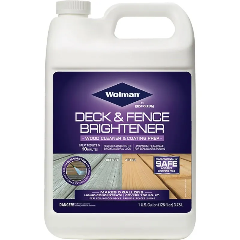 WOLMAN 16116 Deck & Fence Brightener 1 Gal.