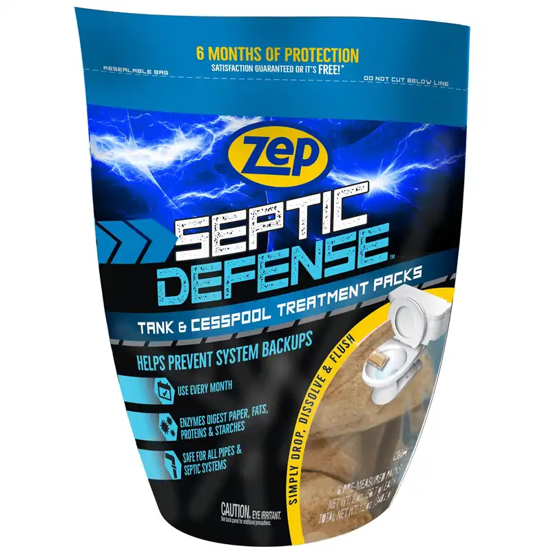 ZEP ZSTP6 Septic Defense Tank & Cesspool Treatment 12 oz