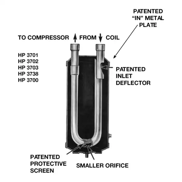 Refrigeration Research HP3738 Suction Accumulators Heat Pump