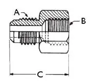 Mueller Industries A04627 Flare Fittings - Connectors - Half Union Flare to NPTFI